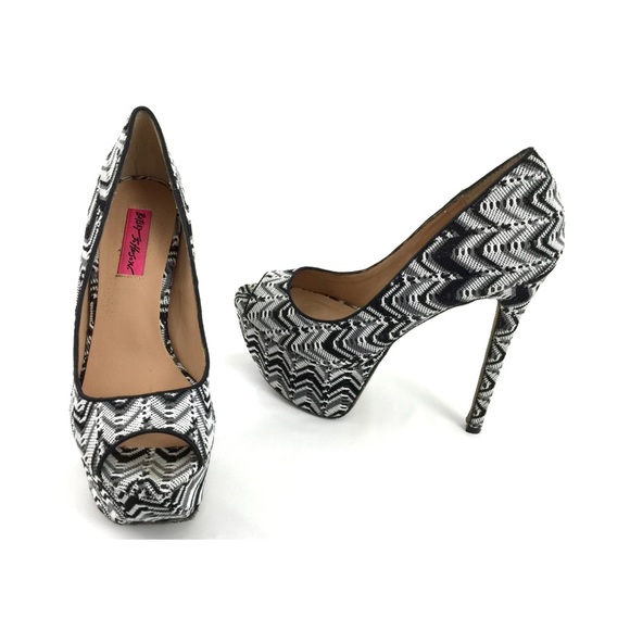 Betsey Johnson Barrdot Peep-toe Platform High Heel - Picture 5 of 12